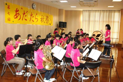 あだたら秋祭り・安達中学校吹奏楽部の演奏