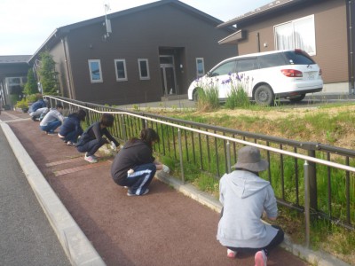 除草作業の様子その２