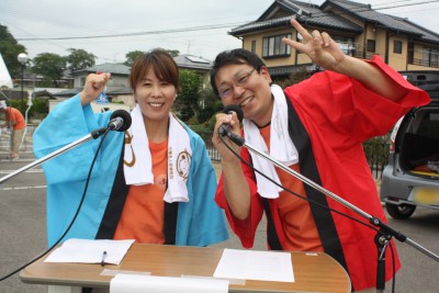 秋祭り2016司会の二人