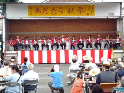 秋祭り2016安達スコップ三味線