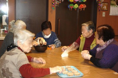 手作りチョコの様子